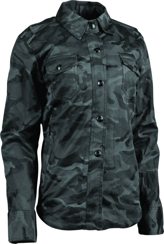 Speed and Strength Speed Society Armored Moto Shirt Womens Camouflage -XS