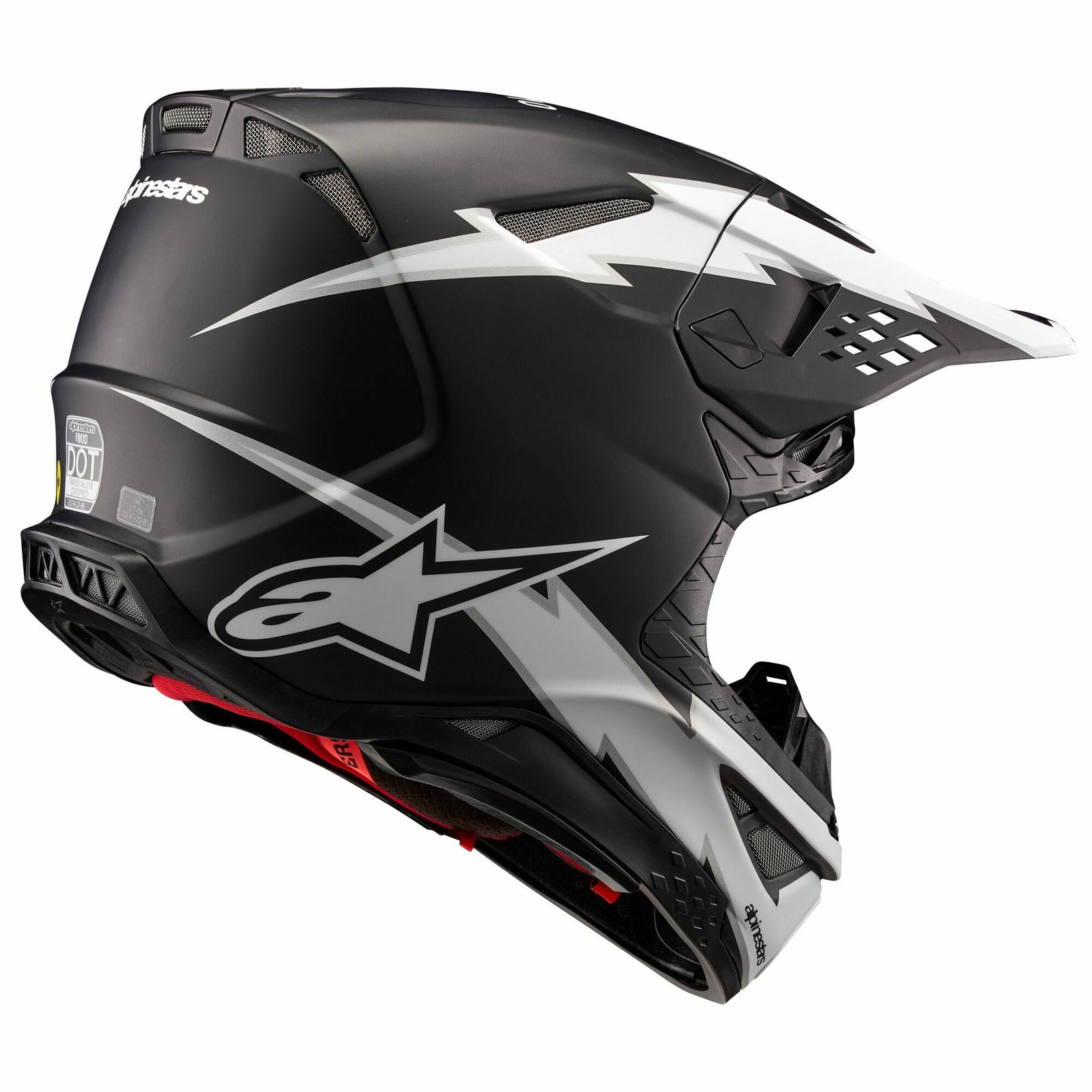 Supertech S M10 Ampress Helmet Black/White Matt Xs