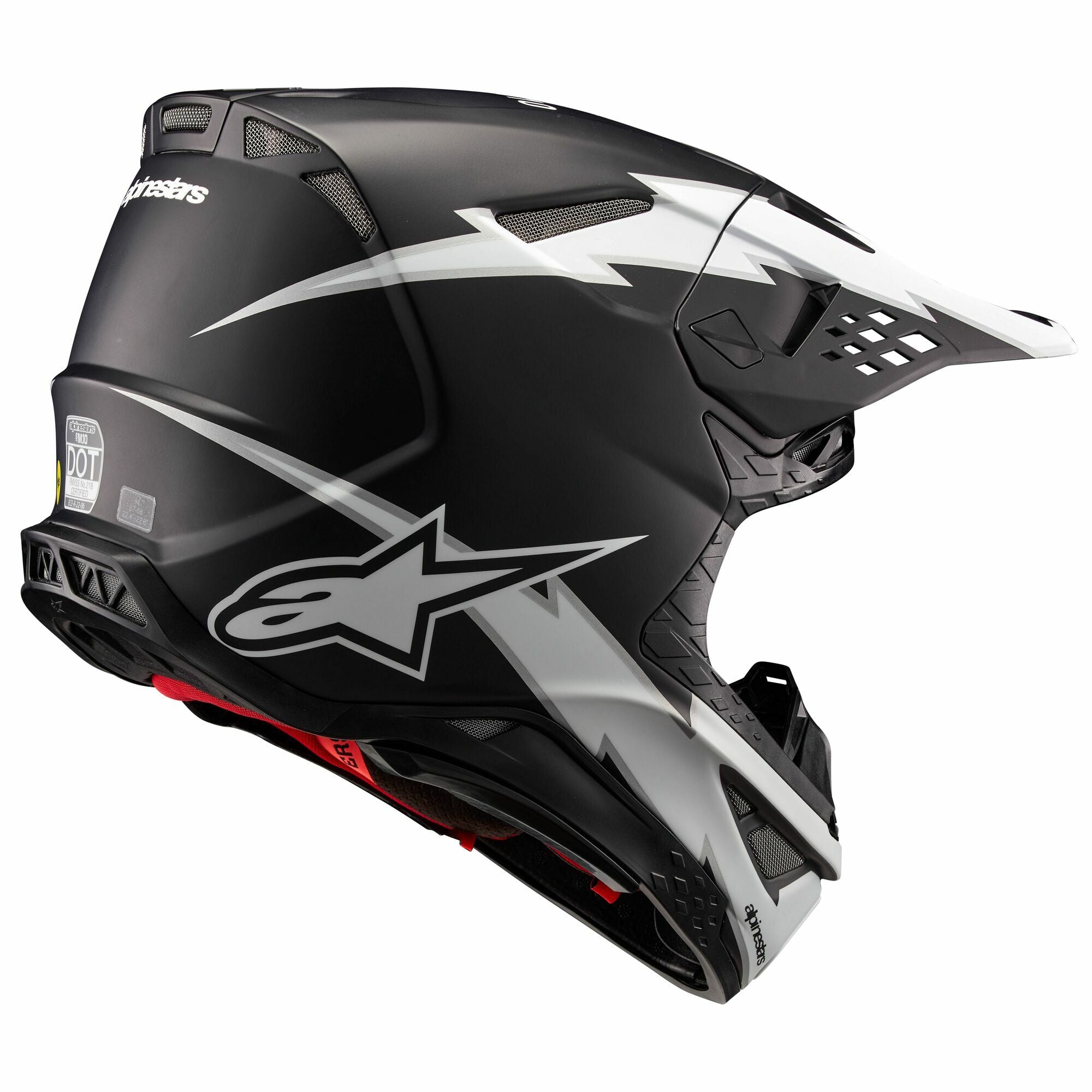 Supertech S M10 Ampress Helmet Black/White Matt Md