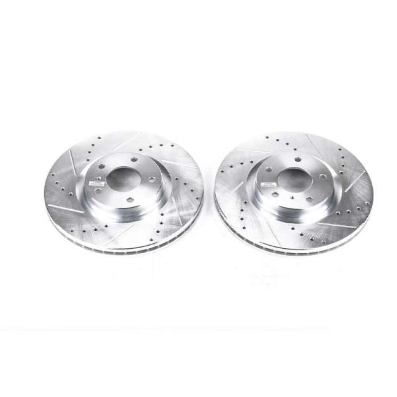 Power Stop 08-12 Infiniti EX35 Front Evolution Drilled &amp; Slotted Rotors - Pair
