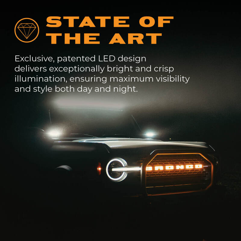 Putco 21-23 Ford Bronco Emblem (Does Not Fit Front Camera Models)