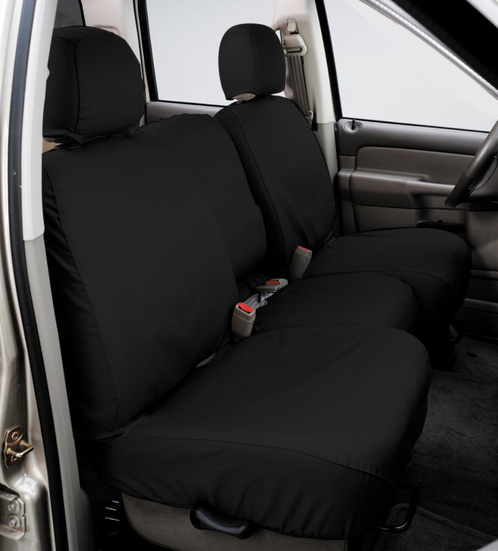 Covercraft 19-24 Dodge Ram Polycotton SeatSaver Custom Front Row Seat Covers - Charcoal