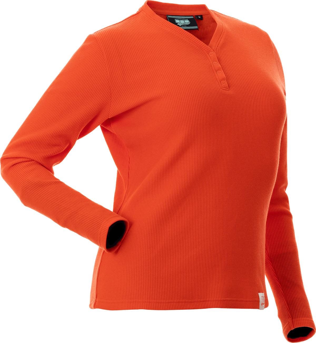 Cozy Waffle Shirt Poppy Xl