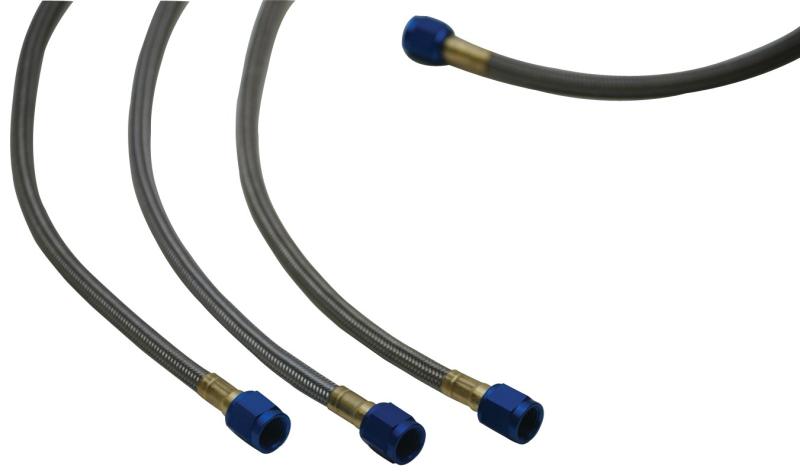 Vibrant Univ Oil Feed Kit 2ft Teflon lined S.S. hose with two -4AN female fittings preassembled