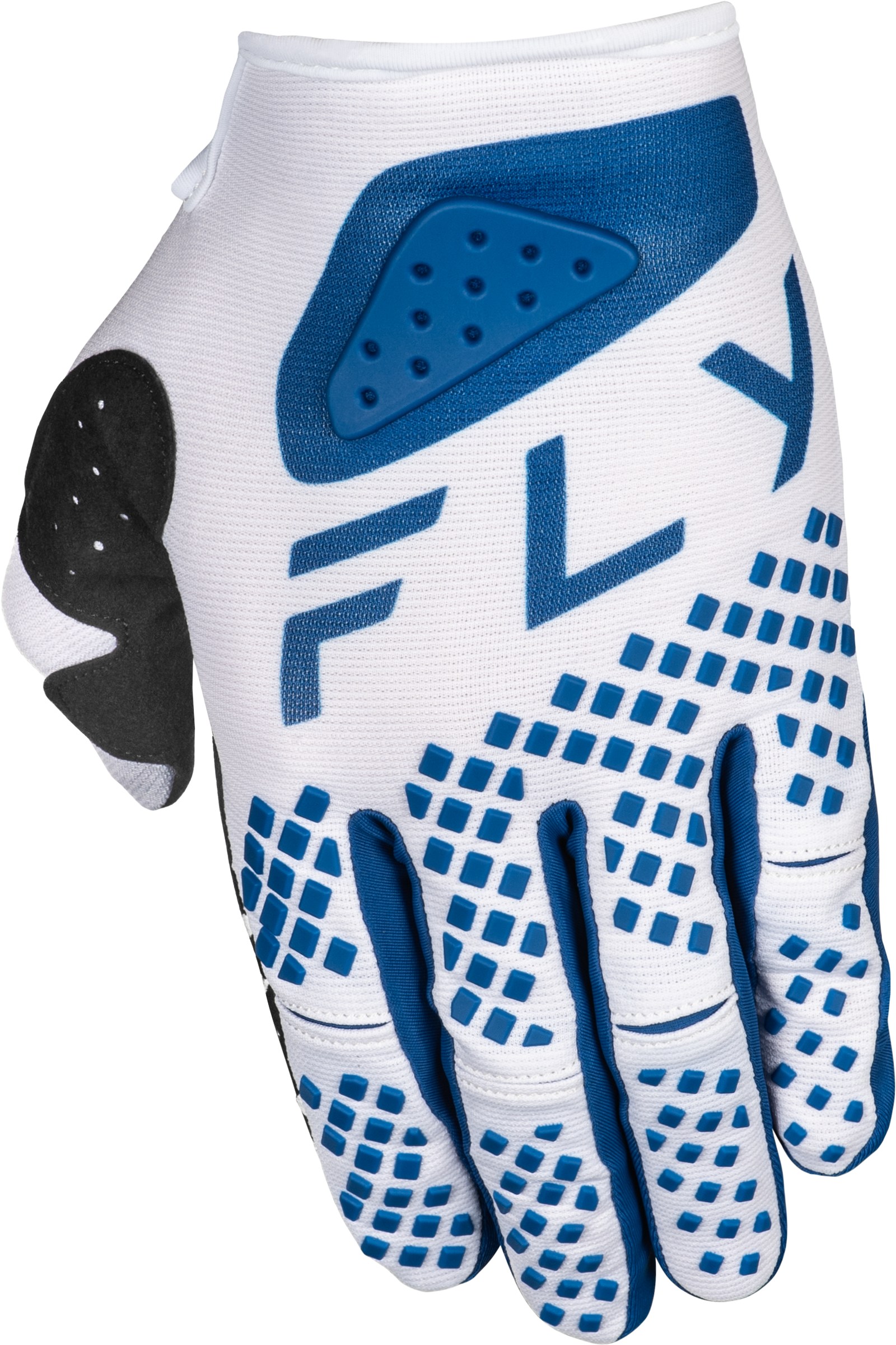 Youth Kinetic Center Gloves White/Navy Ys