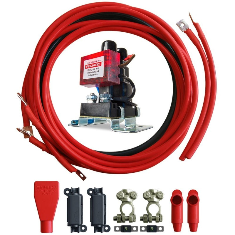 REDARC Smart Start Battery Isolator &amp; Wiring Kit - 12V 100A