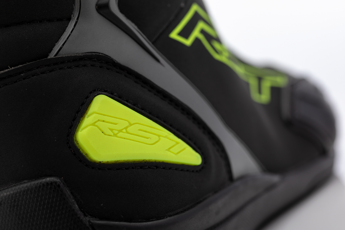 Sabre Moto Shoe Ce Boot Blk/Gry/Flo Yellow Sz 11.5