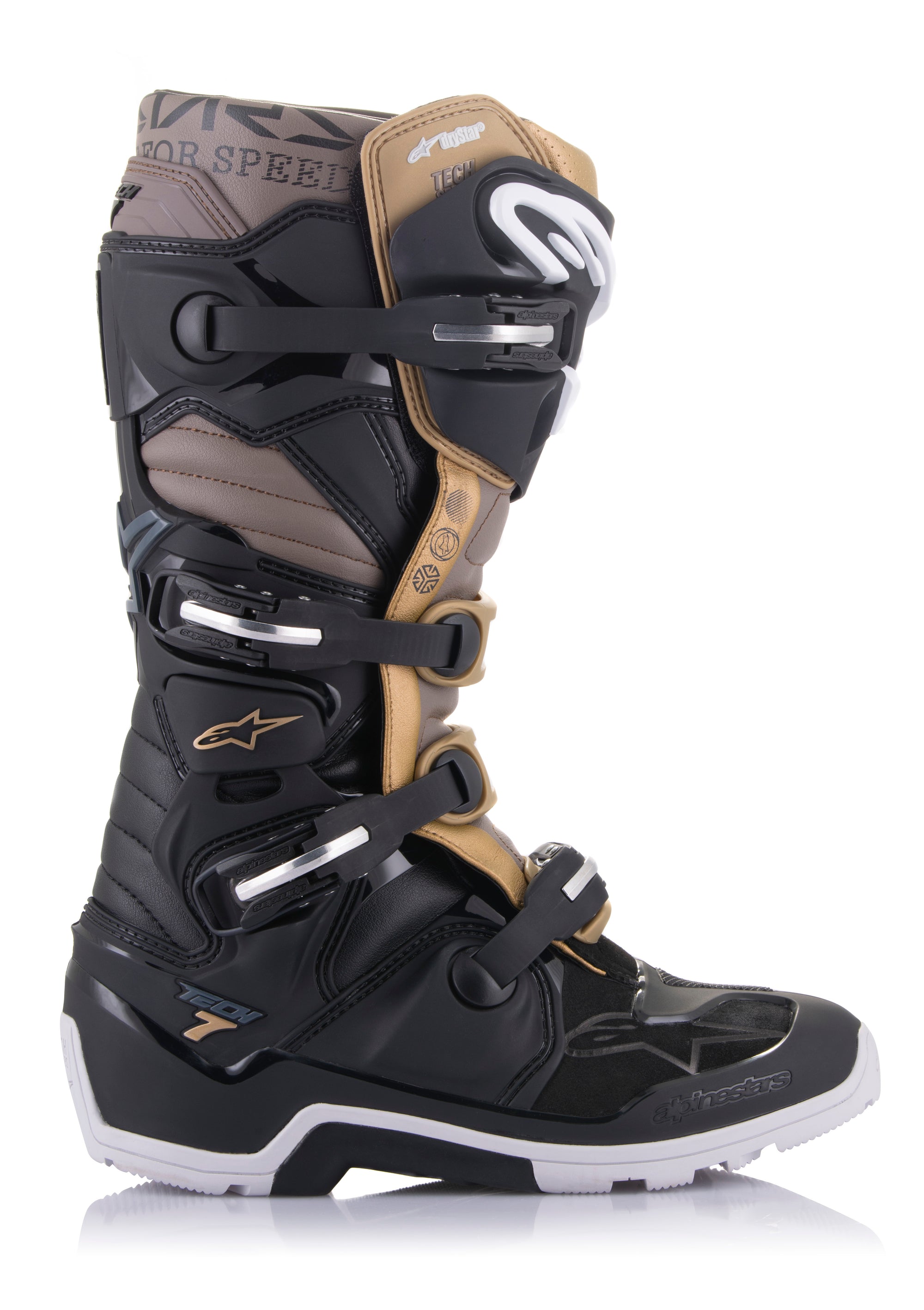 Tech 7 Enduro Ds Boots Black/Grey/Gold Sz 14