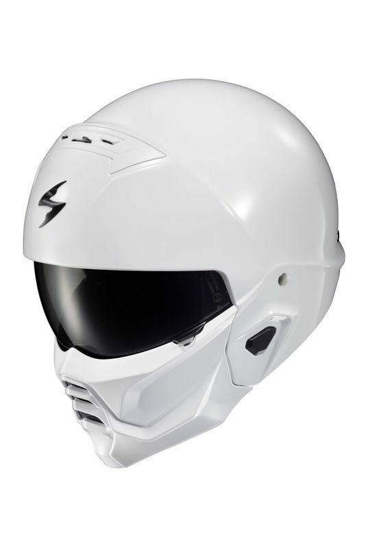 Covert 2 Open Face Helmet Gloss White  Xs