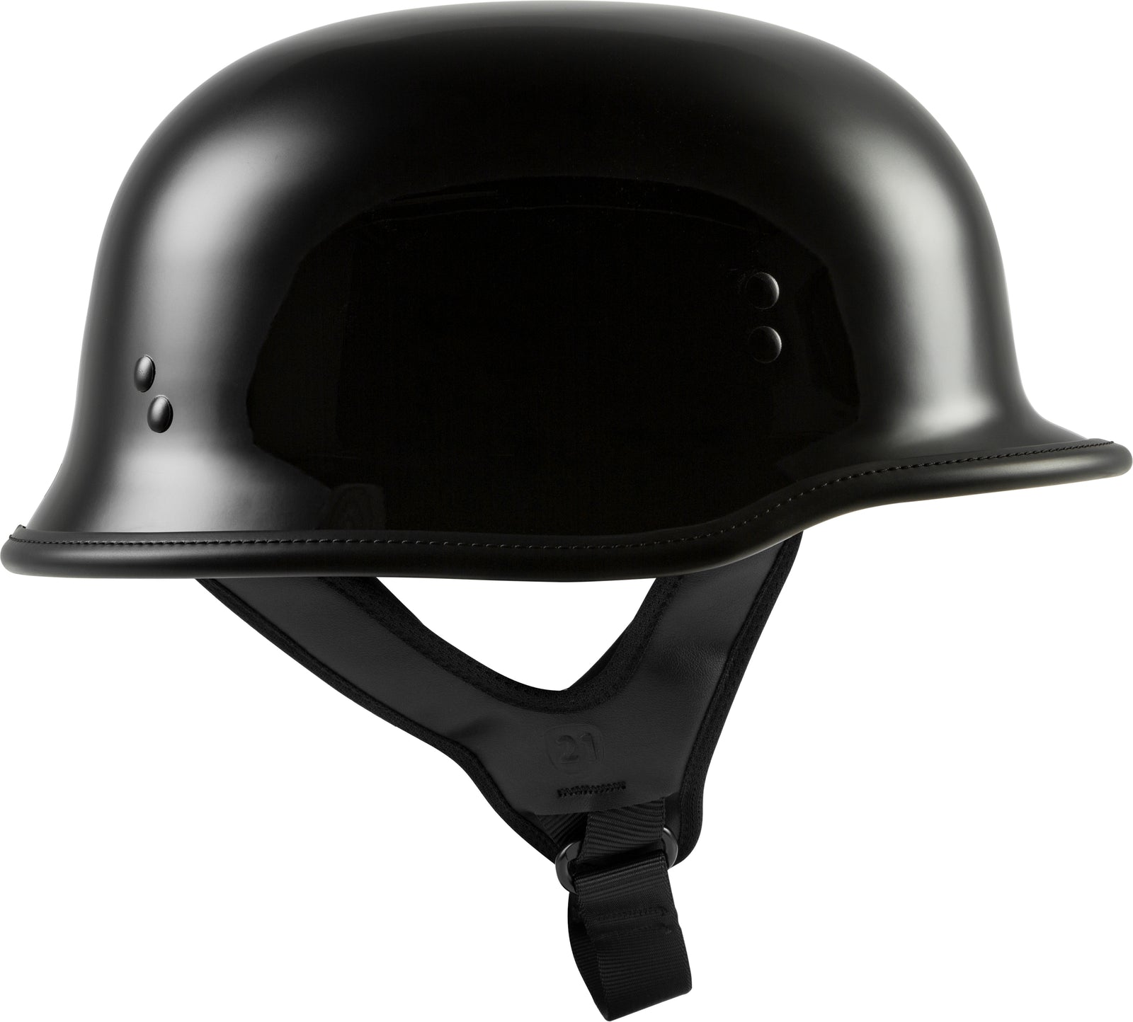 9mm German Beanie Helmet Gloss Black Xl