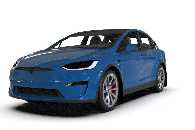 Rally Armor 22-25 Tesla Model X Black UR Mud Flap w/Blue Logo
