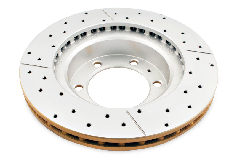 DBA 05-20 Toyota Tacoma (w/6 Lug Wheel &amp; 4 Piston Clpr) Front Drilled &amp; Slotted Street Series Rotor