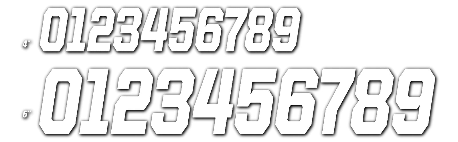#1 White 6 Race Series 3/Pk