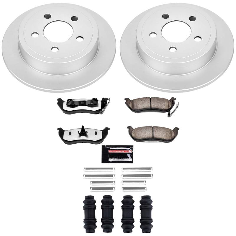 Power Stop 03-07 Jeep Liberty Rear Z36 Coated Truck &amp; Tow Brake Kit