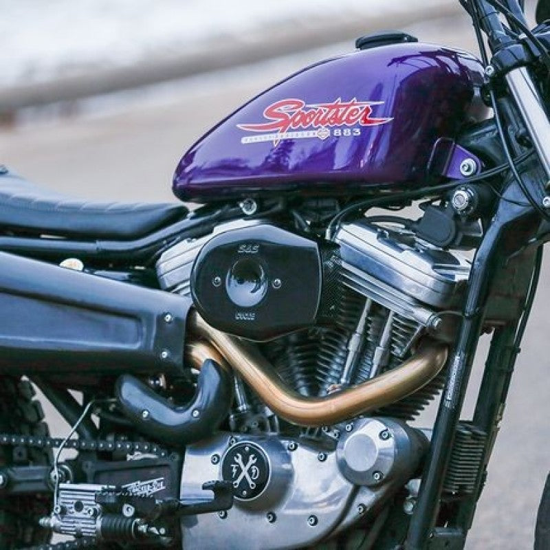 S&amp;S Cycle Stealth Applications Tribute Air Cleaner Cover - Gloss Black