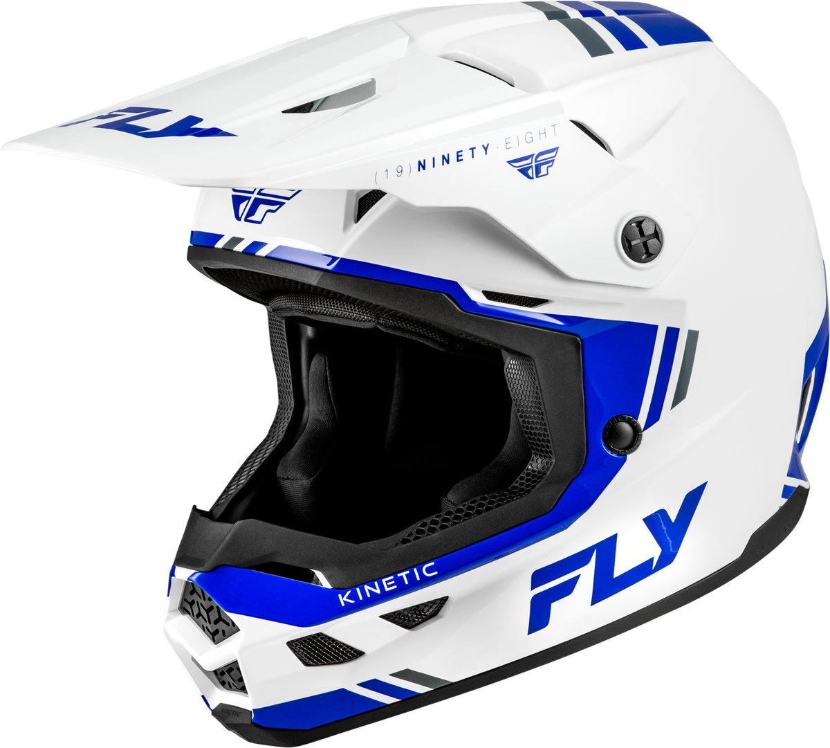 Kinetic Verdict Helmet White/Blue/Grey Xl