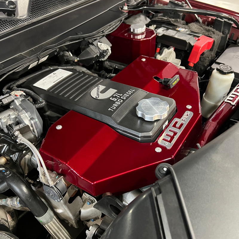 Wehrli 10-23 Cummins Fabricated Aluminum Engine Cover - Gloss White