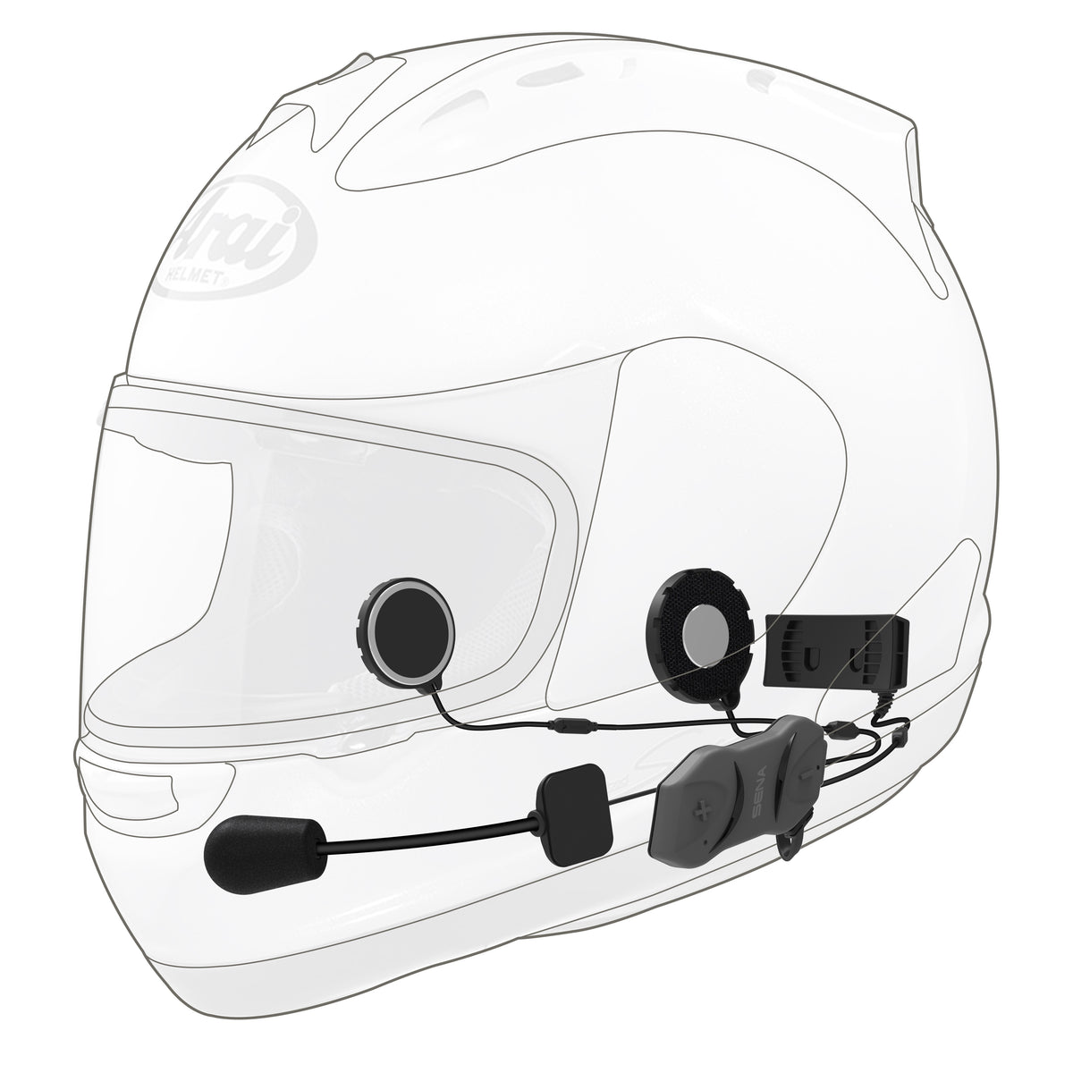 10r Low Profile Headset W/ Intercom Dual