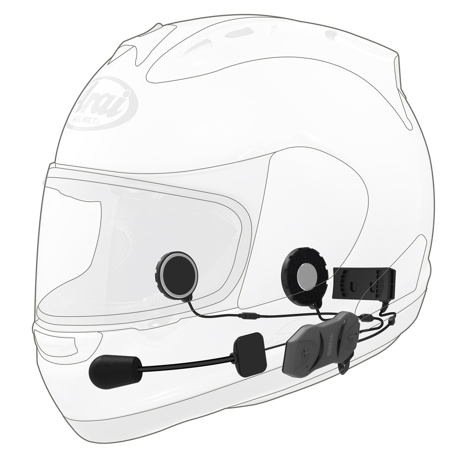10r Low Profile Headset W/ Intercom Dual