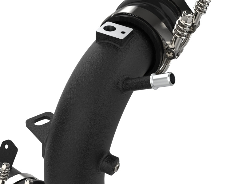 aFe 21-23 Ford Bronco V6-2.7Ltt BladeRunner Alum Hot & Cold Charge Pipe Kit - Black