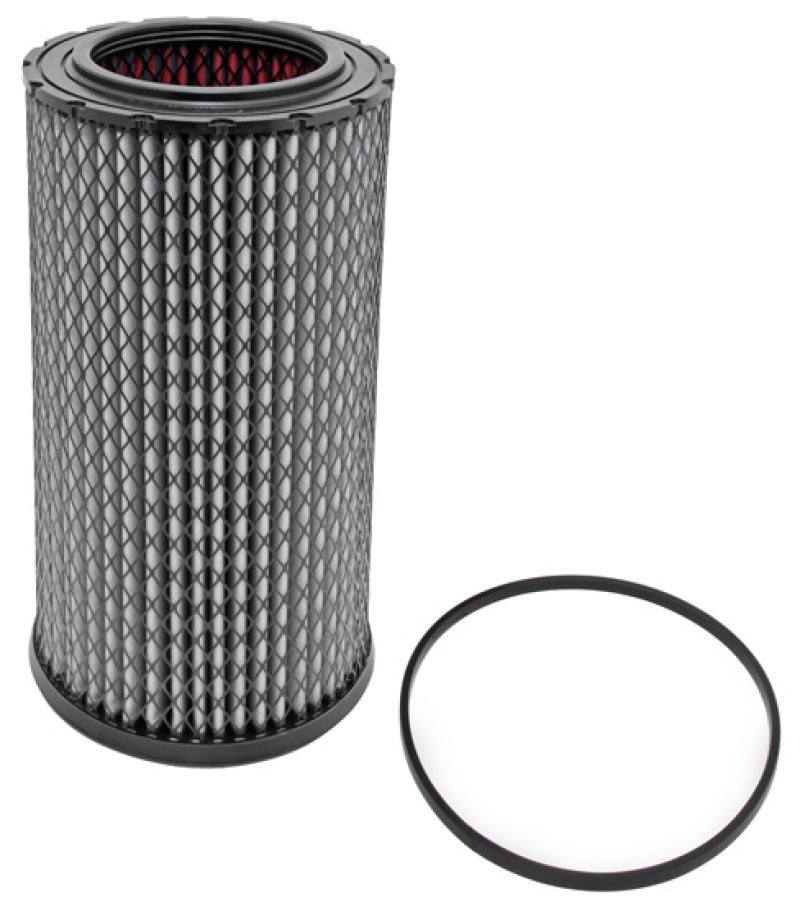 K&amp;N Round Radial Seal 11-3/8in OD 6-7/8in ID 23-1/2in H Reverse Replacement Air Filter - HDT