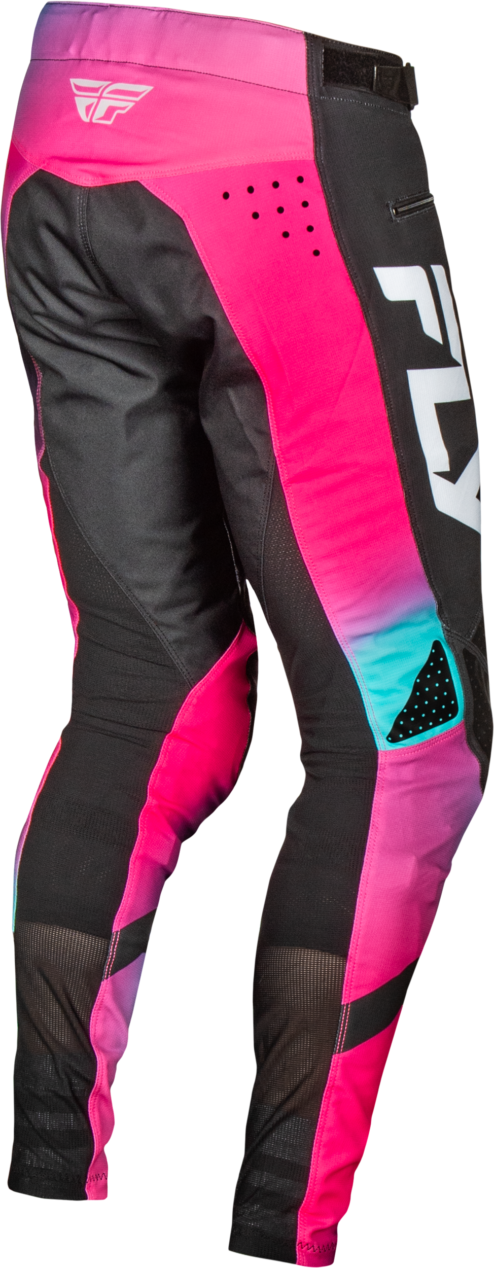 Youth Rayce Bicycle Pants Fuschia/Black/Teal Sz 26
