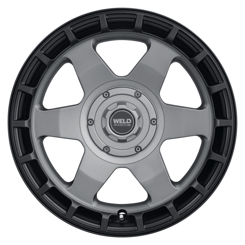 Weld Off-Road Ridge 17x9 - 5x114.3 / 5x127 BP - ET-12 - 78.1mm CB Satin Gunmetal Wheel (Black Ring)
