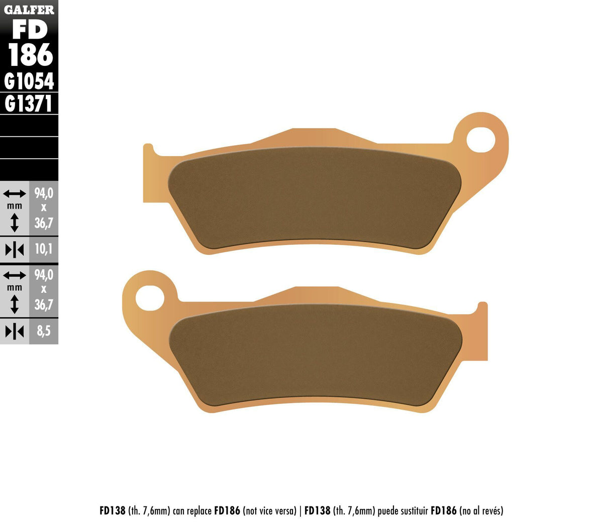 Brake Pads Sintered Fd186g1371