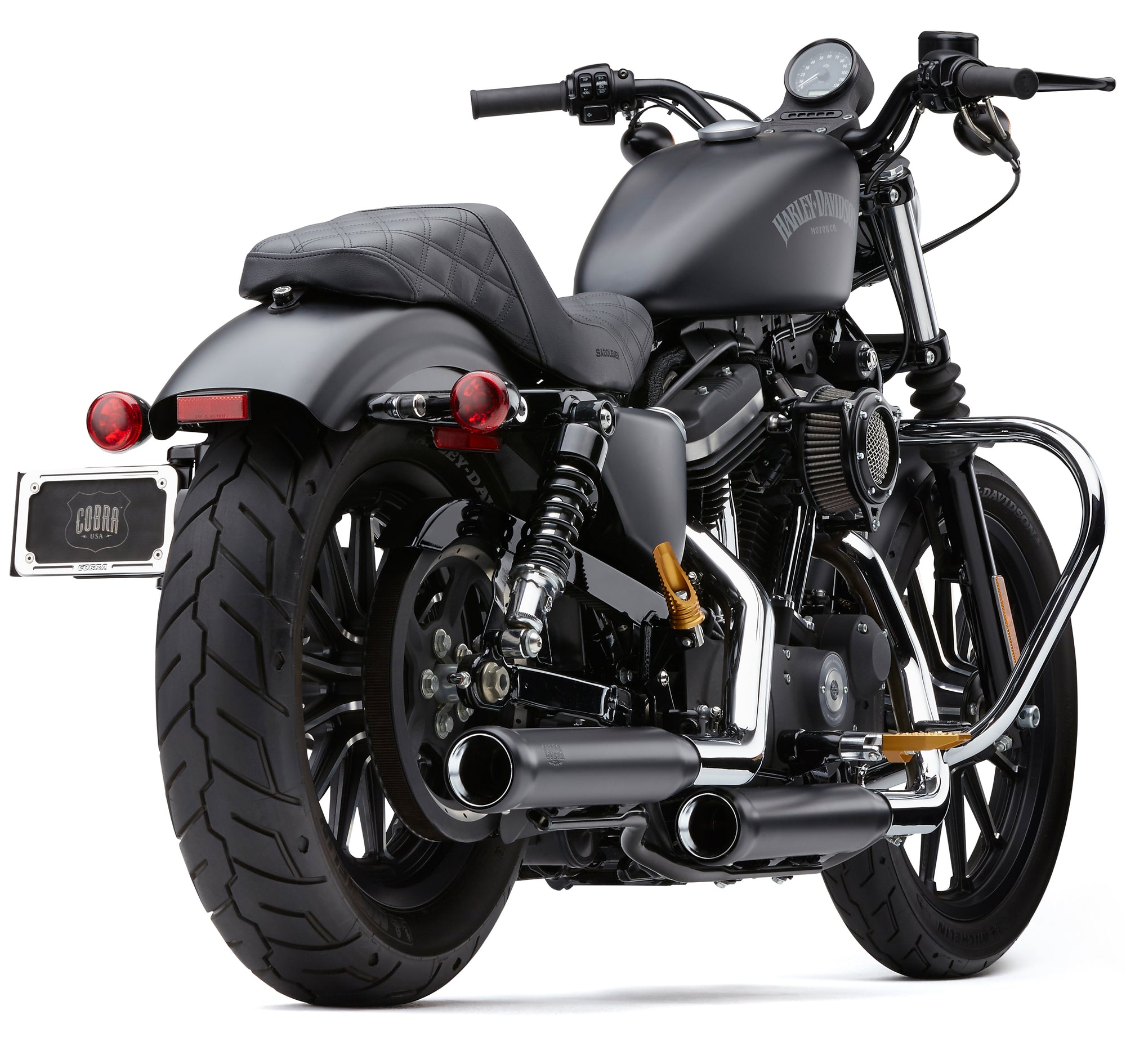 3" Nh Series Slip Ons Black Sportster 14 22