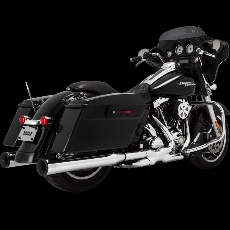 Vance &amp; Hines HD Dresser 17-22 Eliminator 400 Chrome Slip-On Exhaust