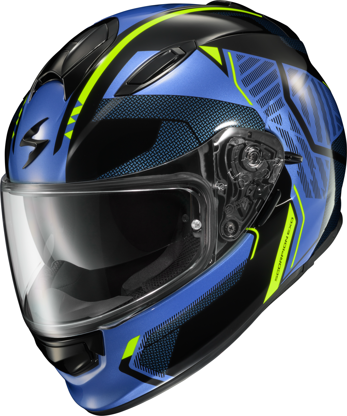 Ryzer Full Face Helmet Switch Blue/Hi Viz 2x