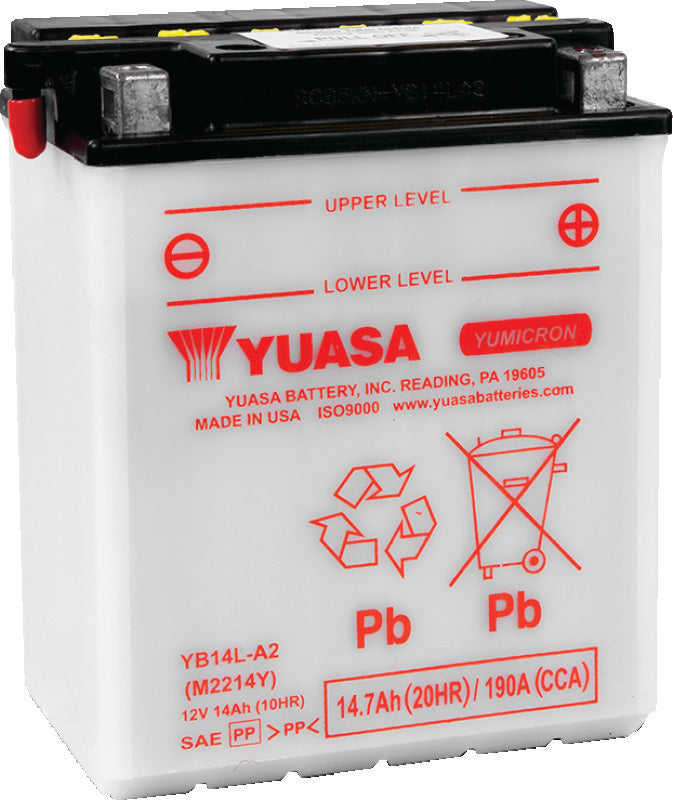 Yuasa YB14L-A2 Yumicron CX 12-Volt Battery