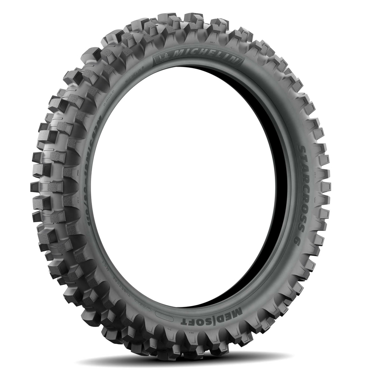 Tire Starcross 6 Med Soft Rear 110/100 18 64m Bias Tt