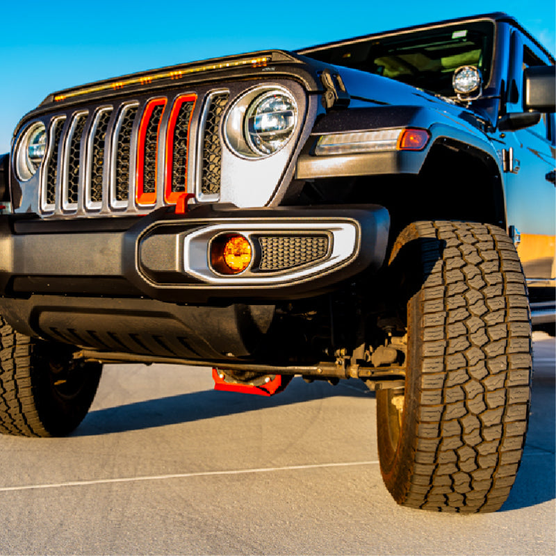 Nacho Lighting Jeep JL / JT / JK 1 Piece Bumper Quatro Fog Mounts