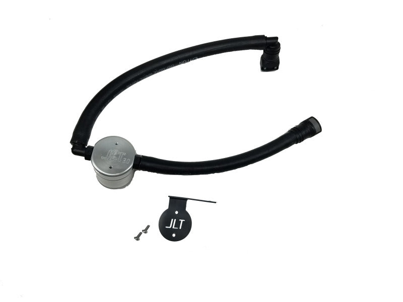 J&amp;L 15-25 Ford Transit 150/250/350 3.5L EcoBoost Passenger Side Oil Separator 3.0 - Clear Anodized