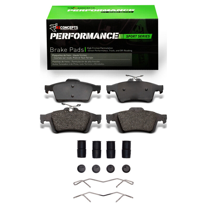 R1 2003-2023 Cadillac BLS (Mexico) Rear R1 Performance Sport Pads &amp; Hardware Kit