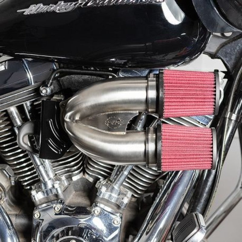 S&amp;S Cycle 08-16 Touring Models Tuned Induction Kit - Stainless Steel