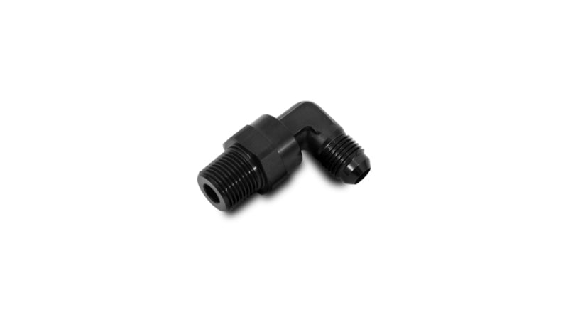 Vibrant -8AN to 3/8in NPT Male Swivel 90 Degree Adapter Fitting