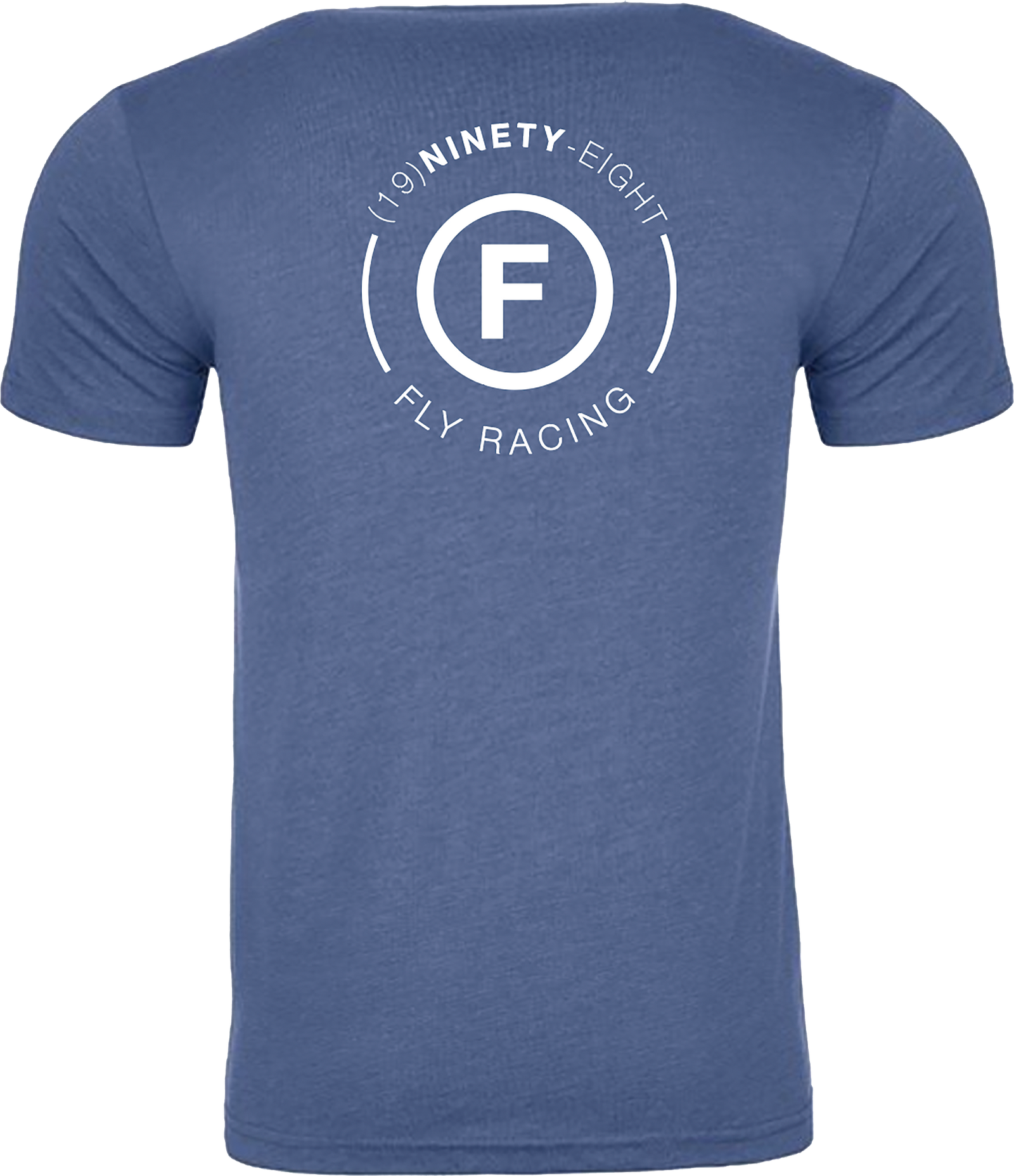 Fly Atom Tee Cool Blue Heather Lg