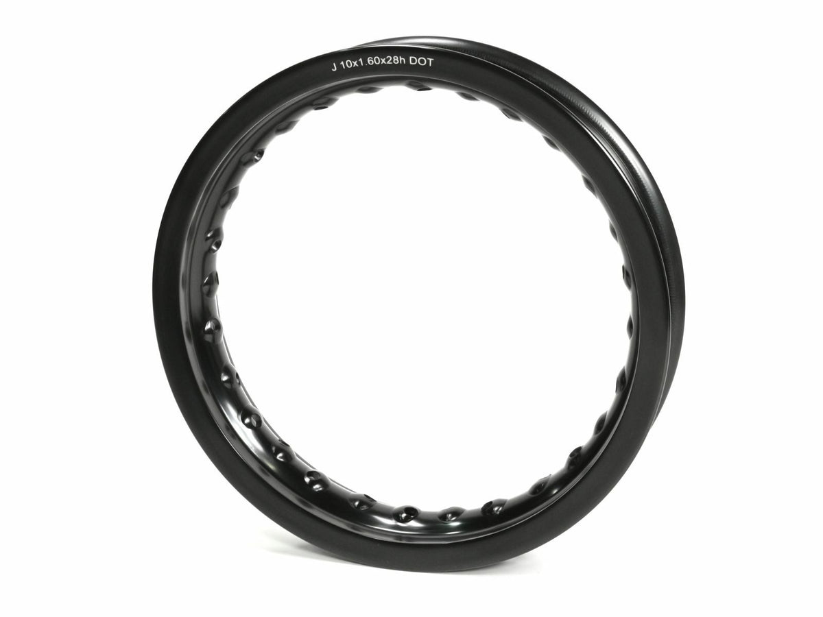 Rim   Aluminum  10"X1.60"X28h Black