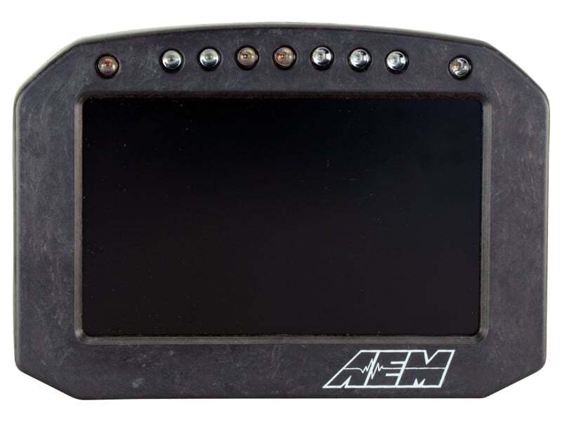 AEM CD-5LG Carbon Logging Flush Digital Dash Display w/ Internal 20Hz GPS & Antenna