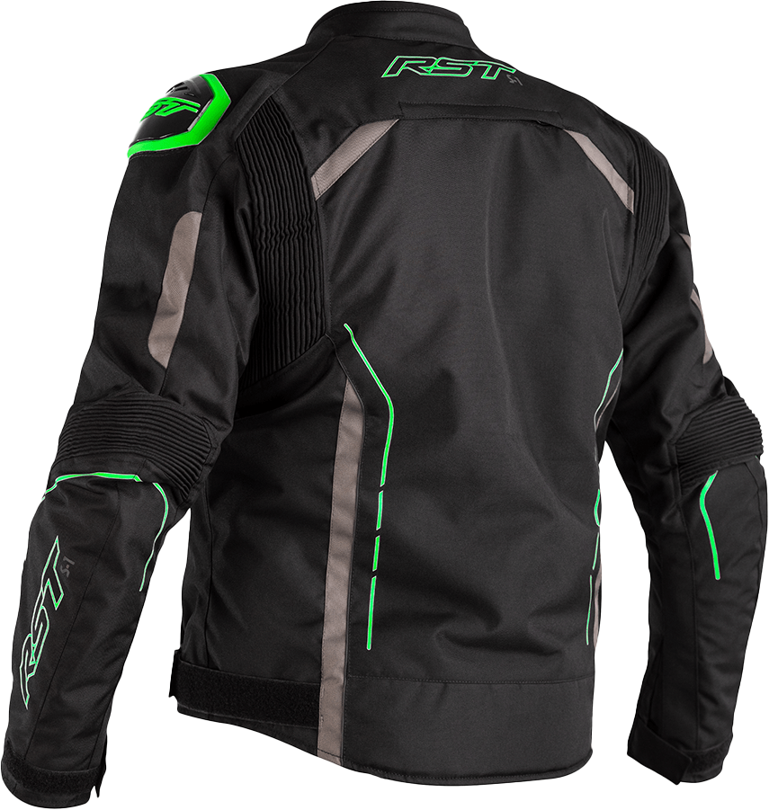S1 Ce Jacket Blk/Gry/Neon Grn Textile 3xl