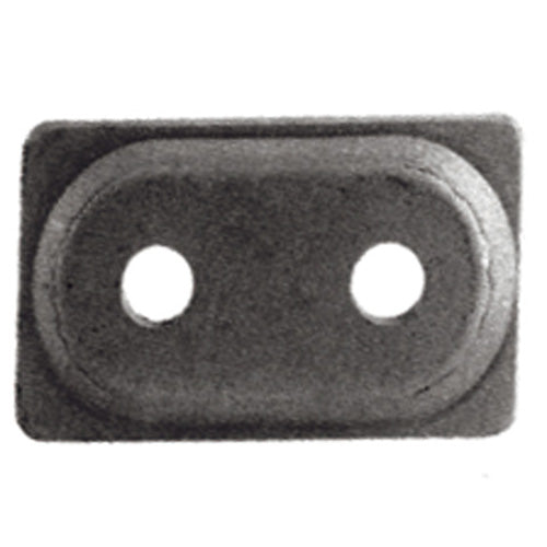 DOUBLE DIGGER ALUMINUM SUPPORT PLATE 5/16" BLACK 48 PCS