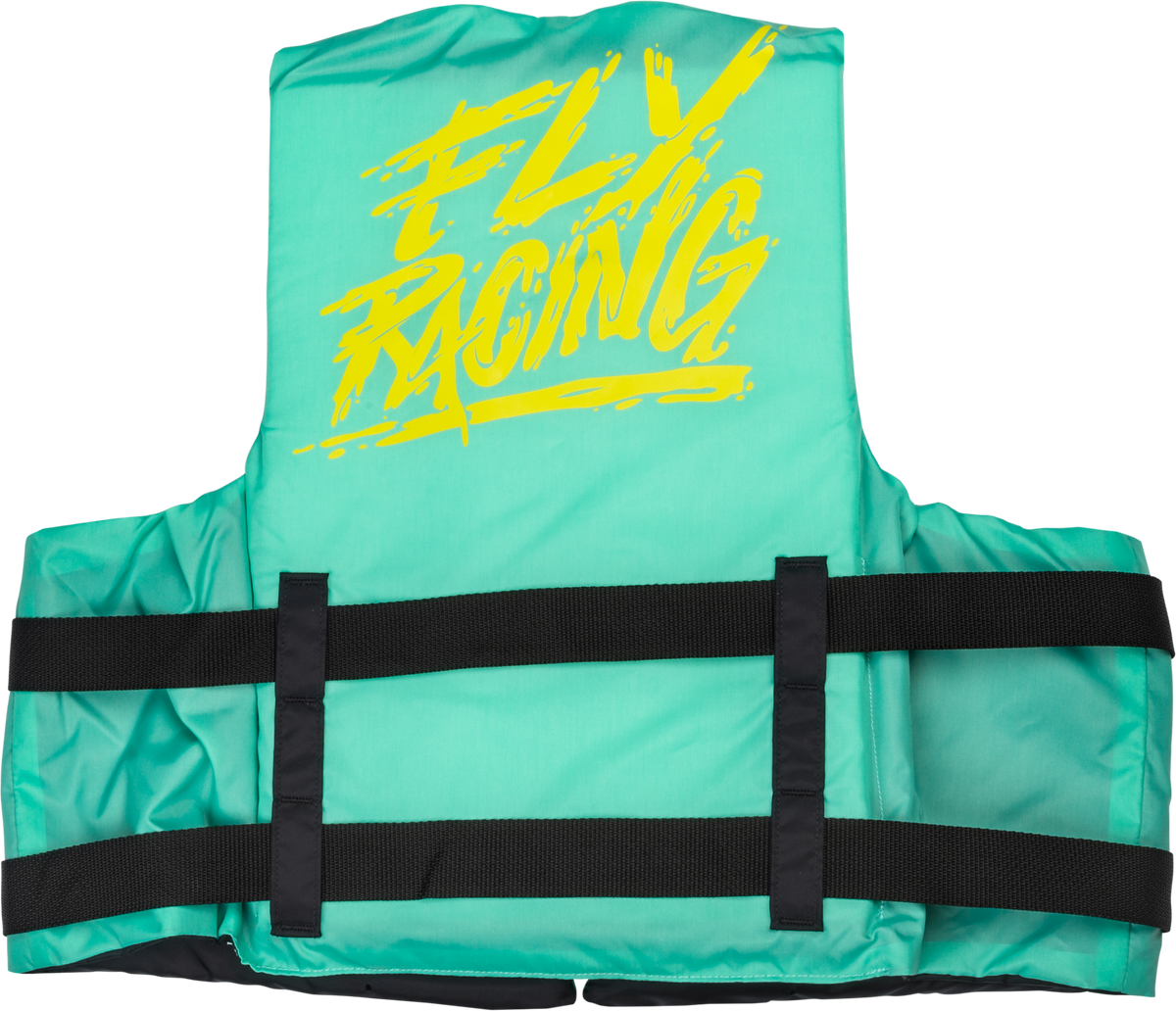 Nylon Flotation Vest Seafoam Green/Yellow 2x