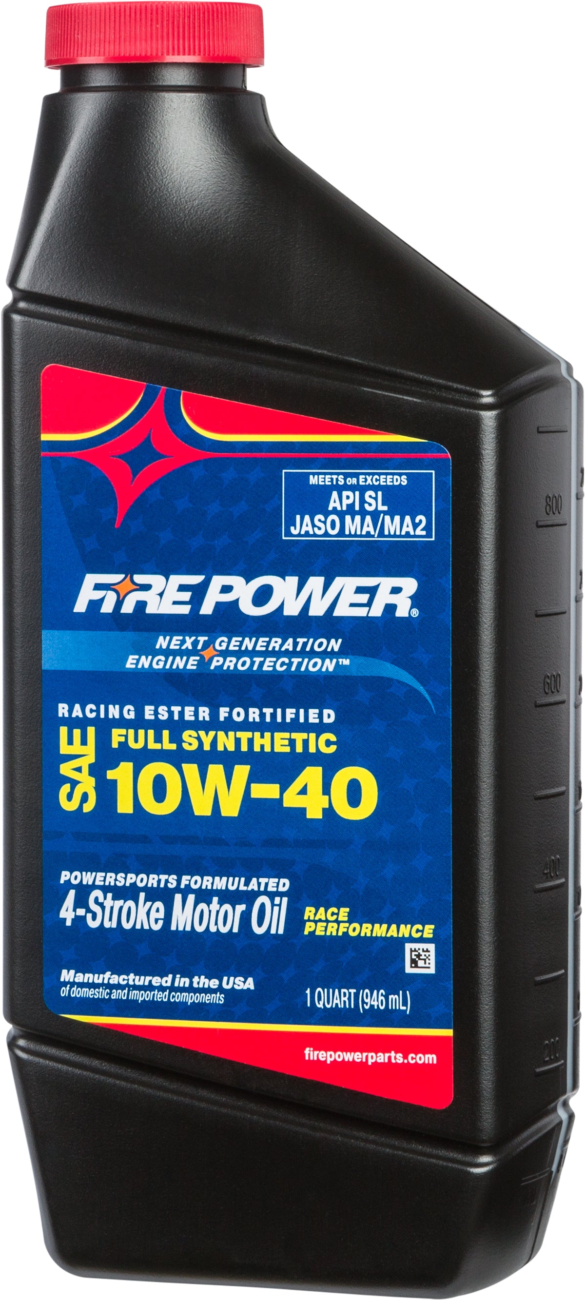 Synthetic Oil W/ Ester 4t 10w40 1qt 12/Case