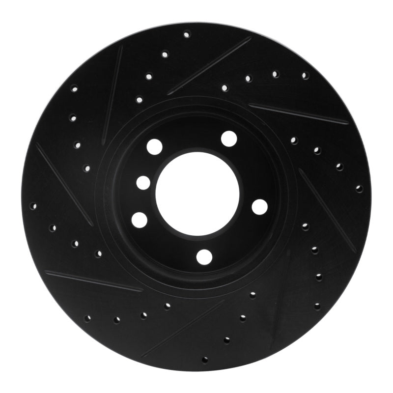 R1 07-21 BMW 220i (Mexico) Front Right Drilled & Slotted Black Brake Rotor