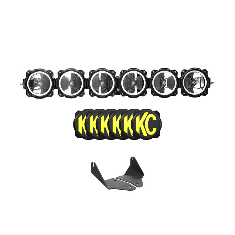 KC HiLiTES 2020+ Polaris RZR Turbo R/Pro XP 39in. Pro6 Gravity LED 6-Light 120w Combo Beam
