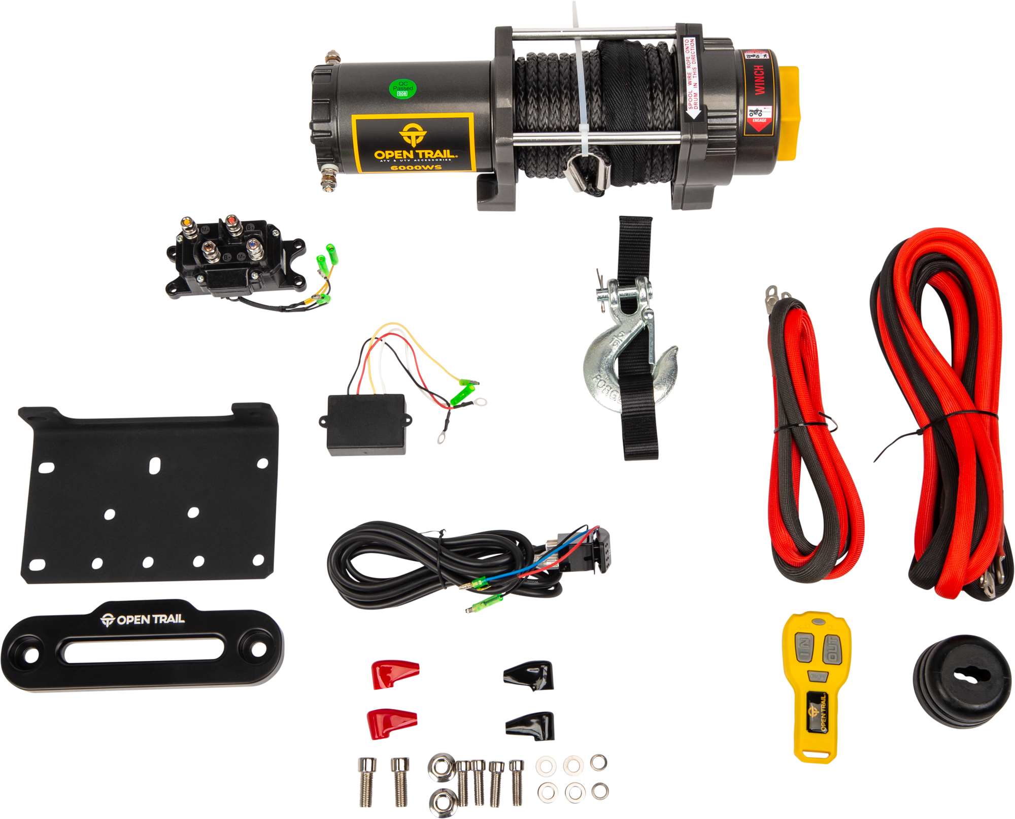 6000lb Wide Winch Synthetic Rope