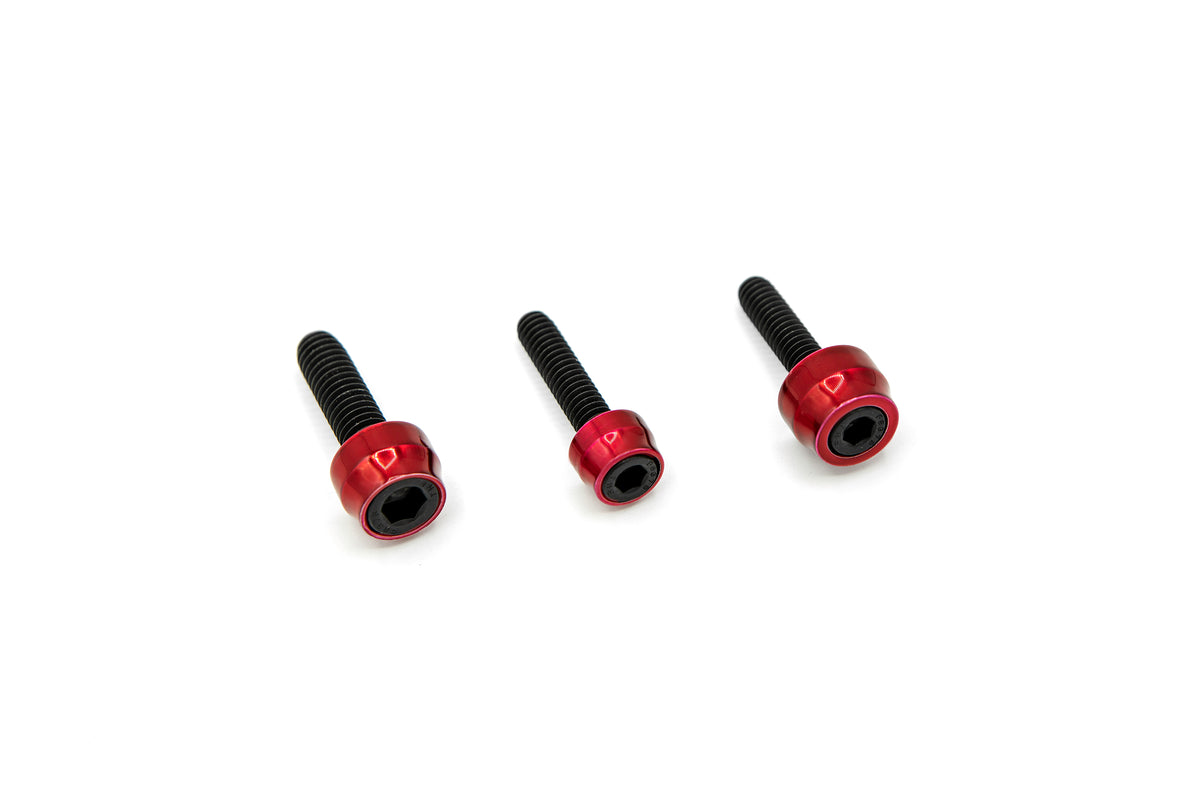 Chacho's Bolt Kit Red M8 Eng Trans Prim Blk