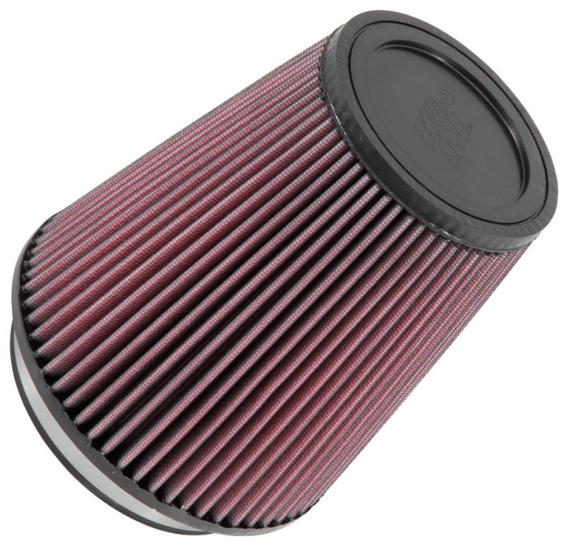 K&amp;N Filter Universal Rubber Filter 5 inch Flange 6 1/2 inch Base 4 3/8 inch Top 7 inch Height